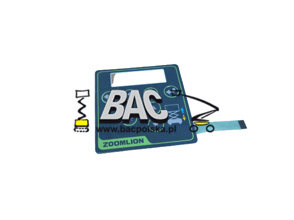 Decal /ECU-electric scissor lifts 1029909200 - BAC Poland AWP spare part